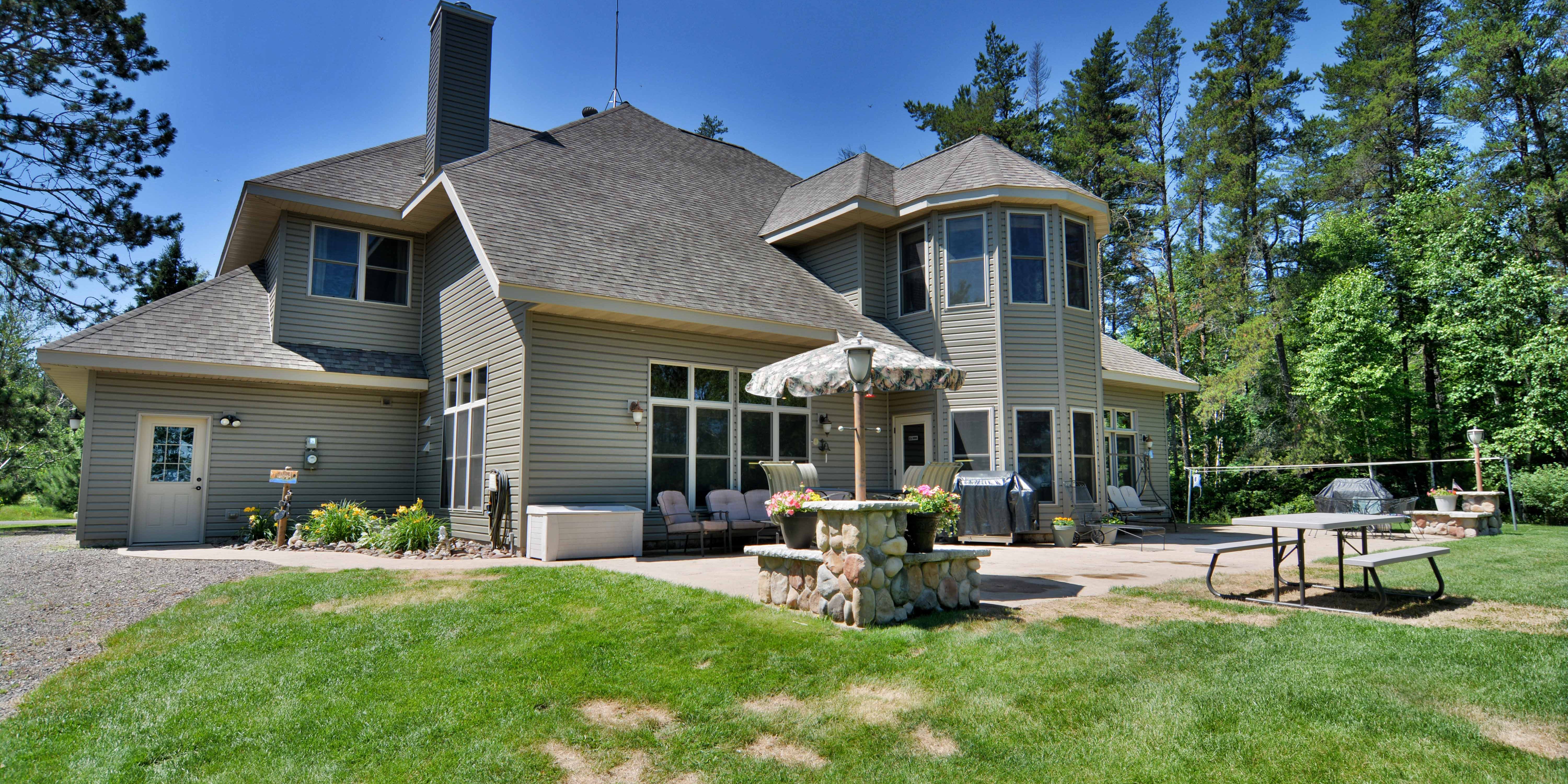 Minong, Wisconsin Lake Home Virtual Tour Drone Aerials